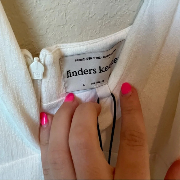 NWT Finders Keepers Effy Dress in Ivory - Picture 6 of 13